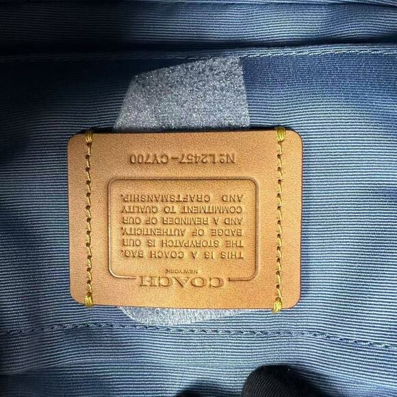 Coach Ashton Shoulder Crossbody Bag in Signature Denim Gold/Denim Natural CY700 - Picture 11 of 13